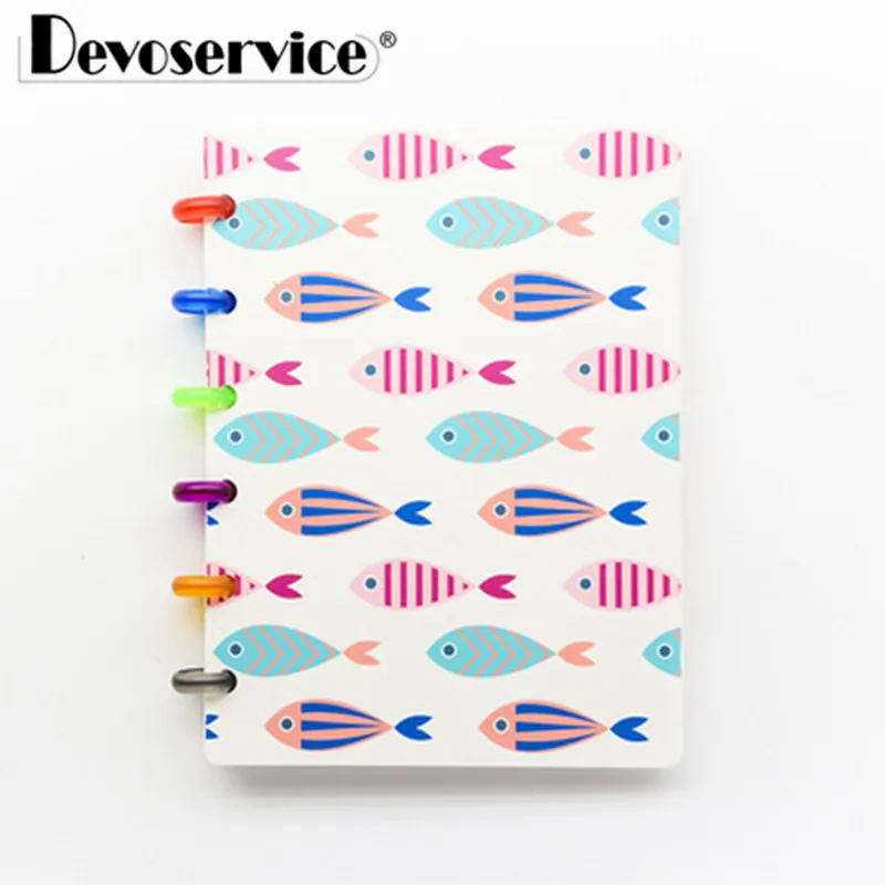 

A6 Color Pattern Students Notebook School Office Stationery Supplies Loose-leaf Notebooks Multifunctional Detachable Notebooks