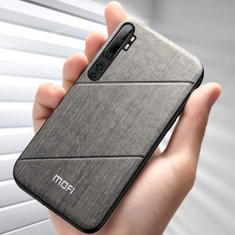 MOFi для Xiaomi mi Note 10 чехол Чехол xio mi cc9 pro pu Кожаный противоударный корпус capas силиконовая мягкая Задняя накладка чехла из ТПУ