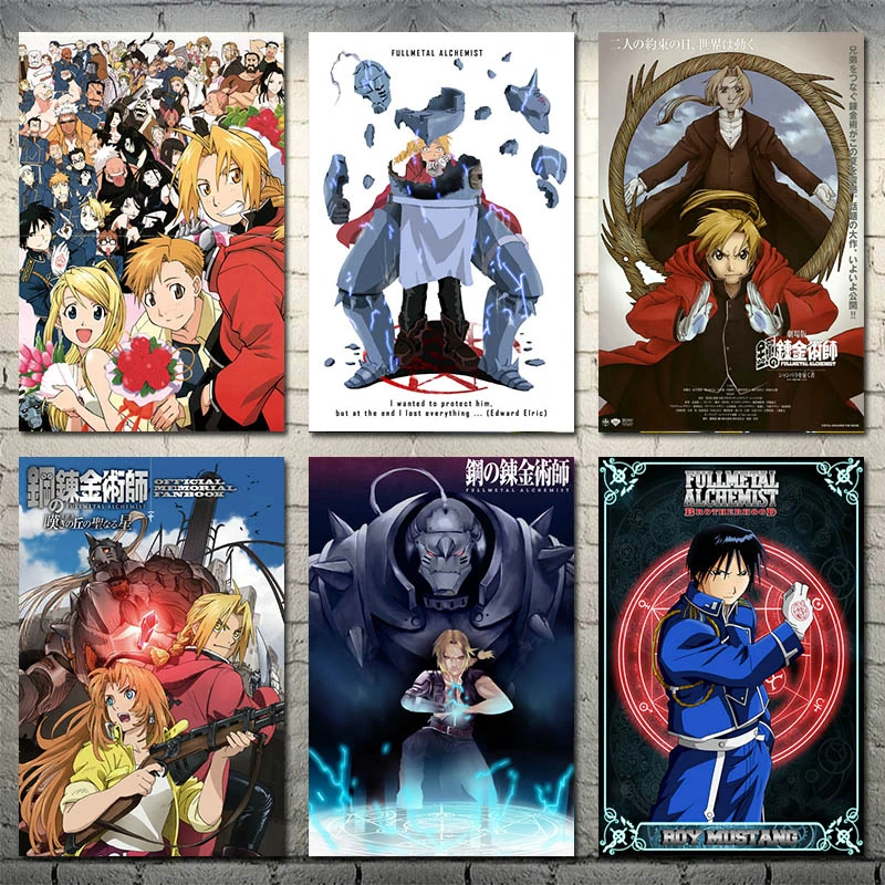 Fullmetal Alchemist Anime Canvas Hd Prints Pictures Wall Artwork Painting  Home Decor Modular Poster No Framed For Living Room - AliExpress Home \u0026  Garden