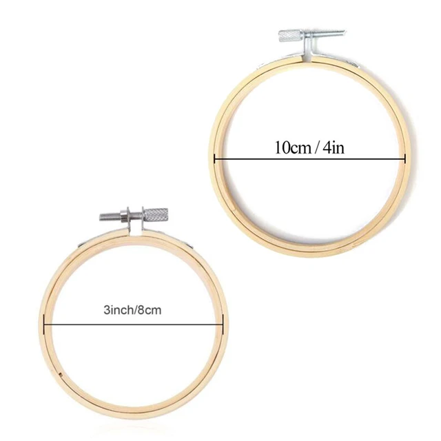 5pcs Embroidery Hoops Set Round Cross Stitch Hoops Rings Wood Circle  Embroidery Loops 5 Inch to 12 Inch Needlework Supplies - AliExpress