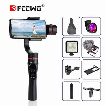 

FCCWO 3 Axis Universal Adjustable Handheld Gimbal Stabilizer Smartphone mobile Stabilizer GoPro7 6 5 sjcam EKEN Yi Action camera