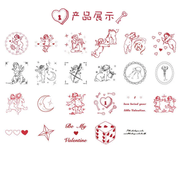 46 шт./компл. Kawaii Cupido Мультфильм Стикер Украшение Стикер для канцелярских товаров Diy Ablum дневник в стиле Скрапбукинг этикетка наклейка s - Цвет: as photo