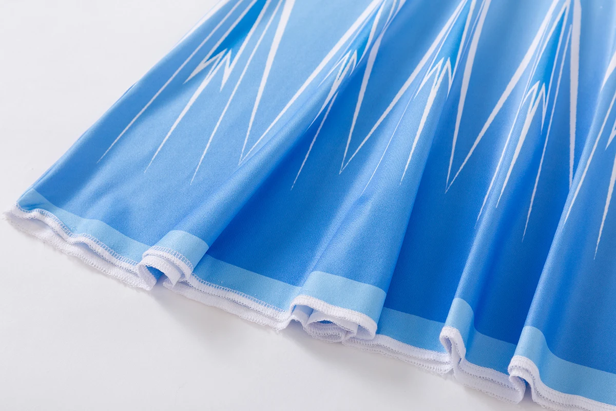 Party Princess Elsa Costume for Girls Snow Queen Cosplay Party Elsa Anna 2 dresses
