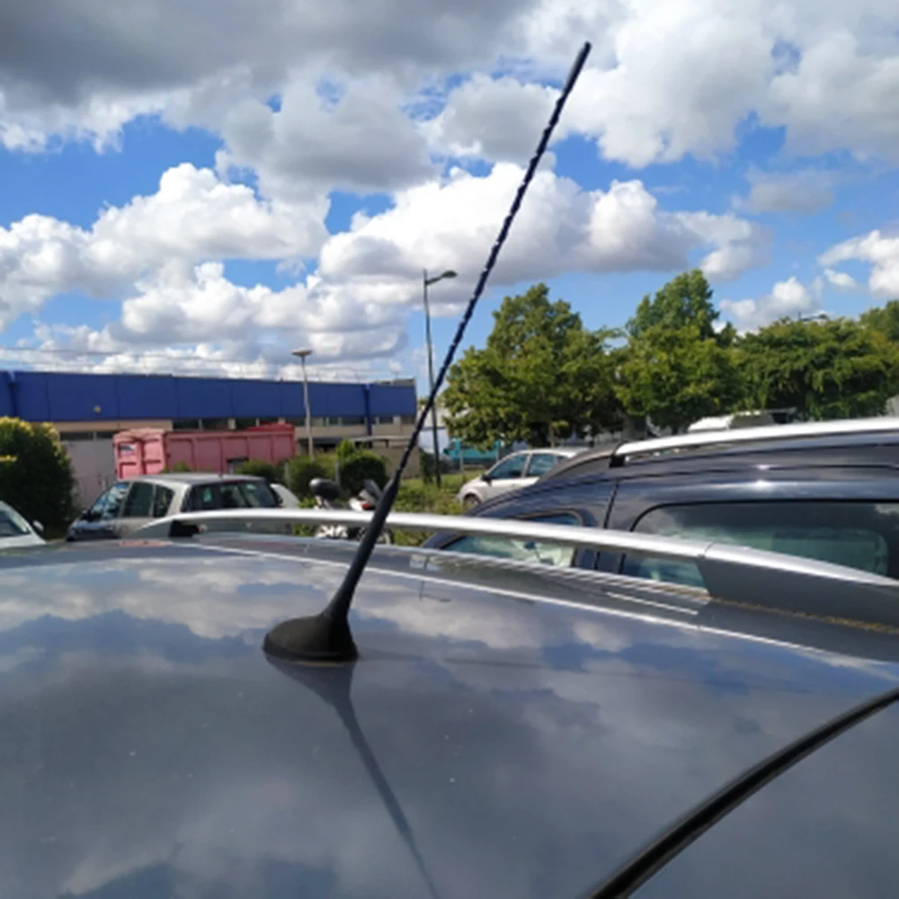 Antenne Toit Voiture Universelle - 9 Pouces, AM/FM, Amplifiée, Pour Améliorer La Réception Radio - 11
