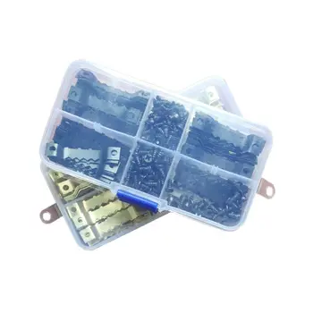 

100pcs Double Sided Sawtooth Hanging Picture Photo Frame Hangers Hooks With 200pcs Screws Accessories 50PB