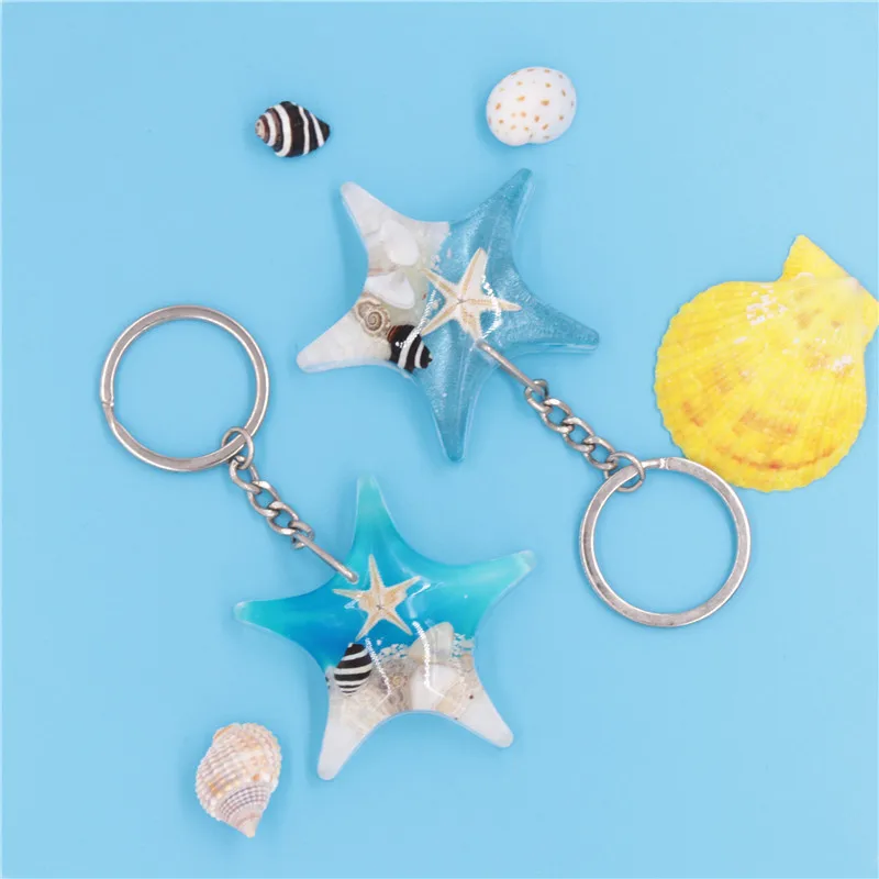 Бесплатная доставка (12 шт./лот) брелок с подвеской в виде ракушки и морской звезды