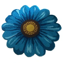 Bathroom Floor Mat Bedroom Polyester Area Rug Modern Kitchen Home Decor Living Room Classical 3D Flower Moisture Proof Doormat