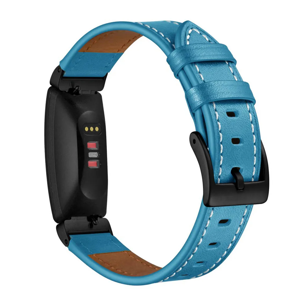 16 мм Ширина кожаный ремешок для Fitbit Inspire HR модный сменный ремешок для часов 5 цветов ремешок Высокое качество аксессуары для часов