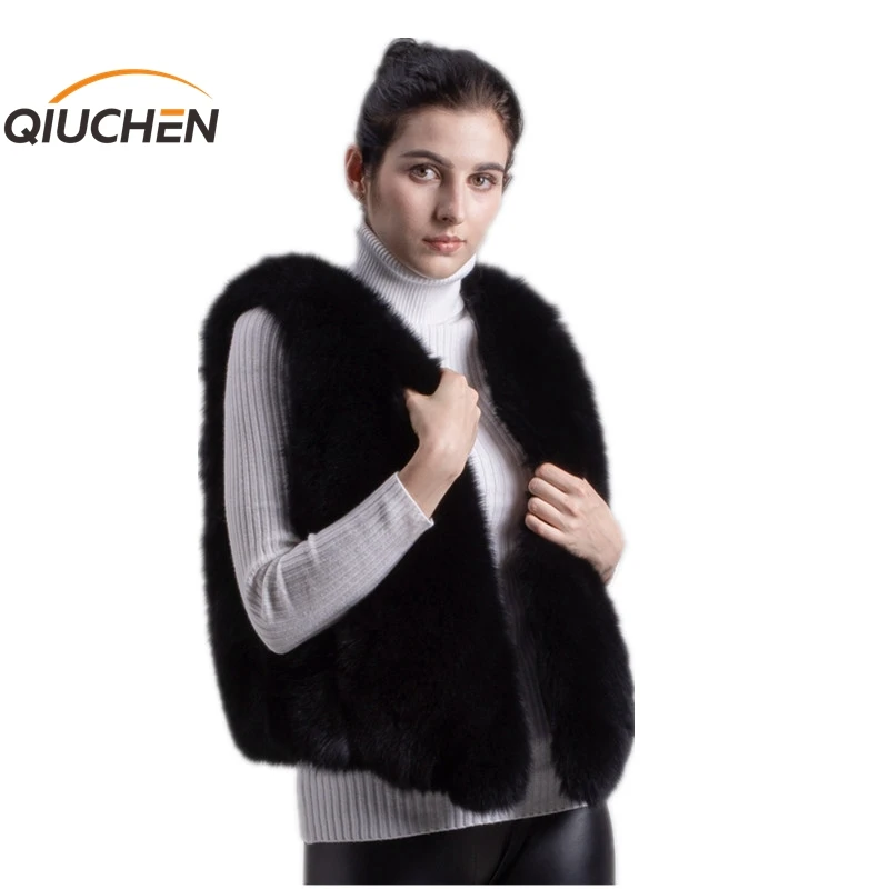 QIUCHEN PJ8105 2020 Новое поступление Бесплатная доставка Полный Пелт натуральный Лисий