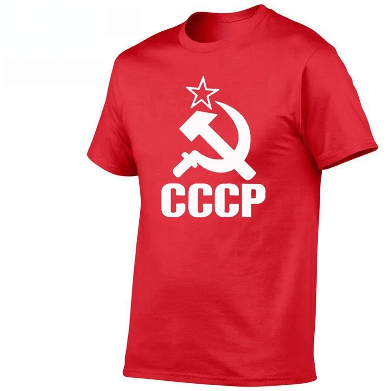 2019 Новые футболки CCCP для мужчин советское соединение КГБ Мужская футболка с