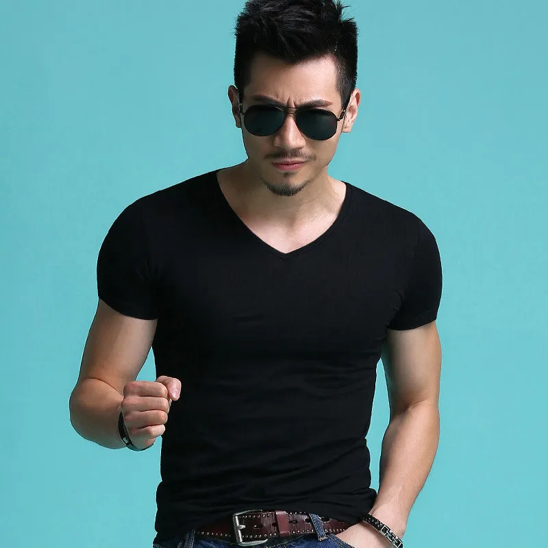 

2019 Men's summer trend T-shirt Korean version of the loose Hong Kong style five-point short-sleeved men's short-sleeved