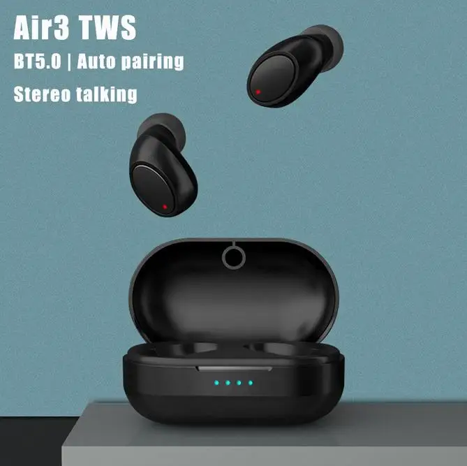 Bluetooth Wireless Earset Air3 TWS Binaural Touch Earset Waterproof In-ear Earphones Sports Stereo Music Earphones r60