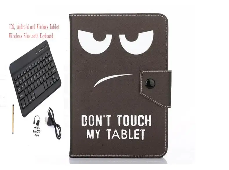 Bluetooth клавиатура чехол для huawei MediaPad T3 10 AGS-W09/AGS-L09 9,6 дюймовый планшет клавиатура подставка PU кожаный магнитный чехол+ ручка - Цвет: Keyboard Case