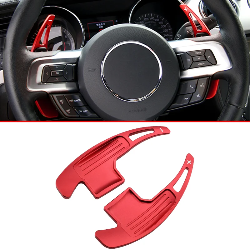 Для Ford Mustang- алюминиевый руль переключения передач весло расширение аксессуары красный