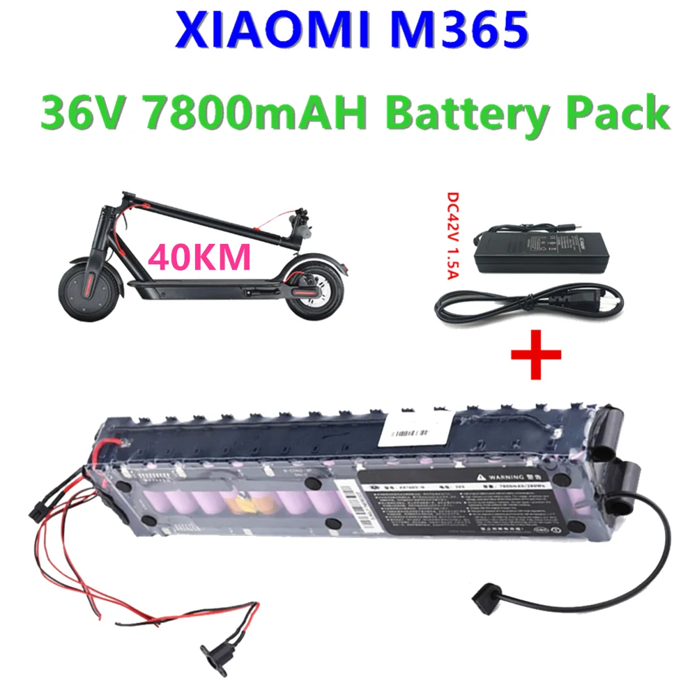 Batteria Originale 36V 7800Mah Per Xiaomi M365/Pro/S1 Batteria Speciale Batteria 36V Batteria 7800Mah Con Caricabatterie Bms 40Km