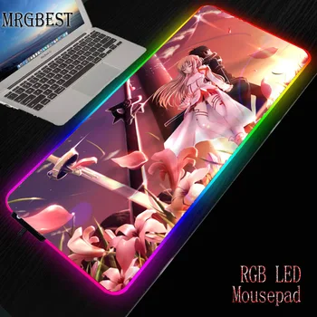 

MRGBEST Sword Art Online Anime Asuna Table Large Lockedge Mouse Pad Game Mousepad Lock Edge Non-slip Keyboard Laptop Mat L