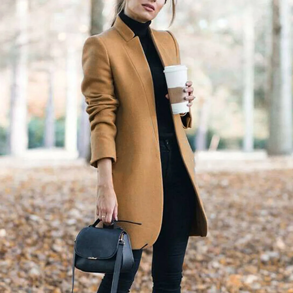 tan winter coat