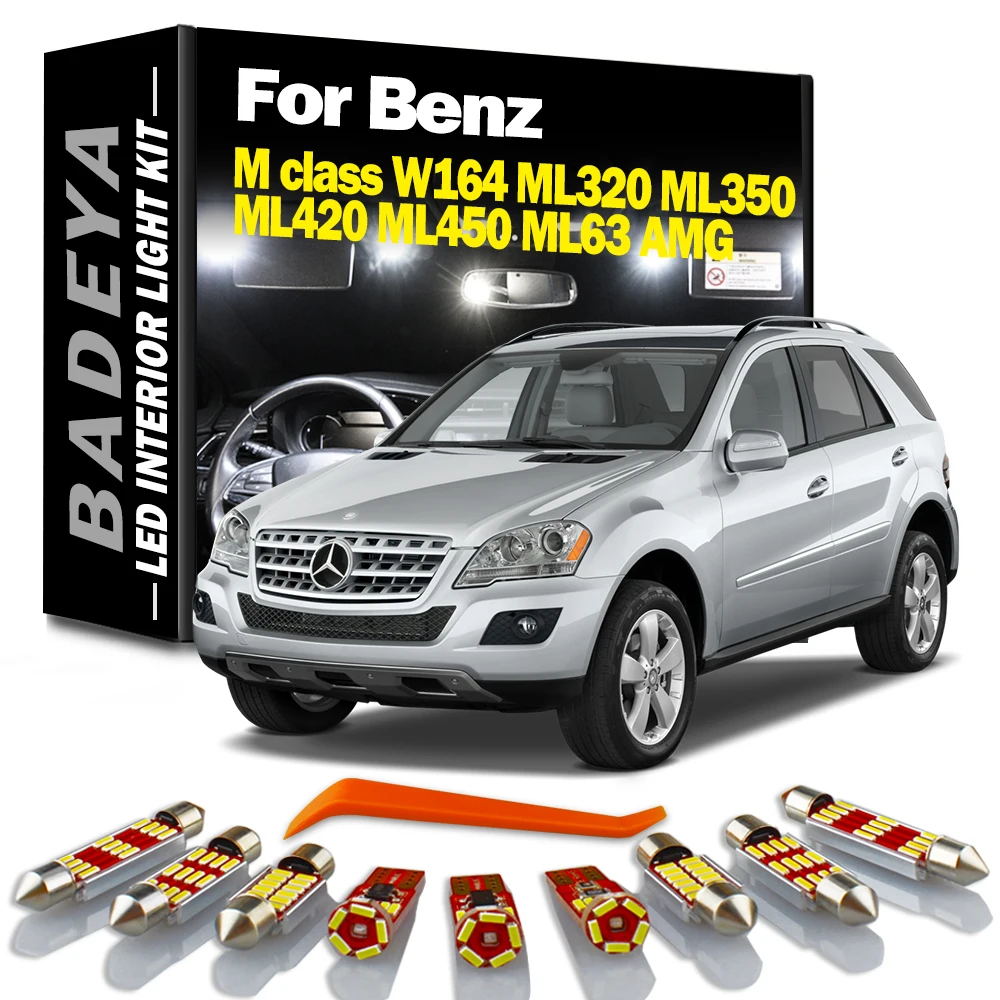 BADEYA 18 шт. строительная карта купольсветильник комплект для Mercedes Benz M Class W164 ML320 ML350