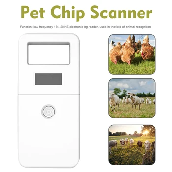 

Data Storage Multifunction Animal ID Reader Scanning Tools Pet Chip Scanner Dogs Cats Transponder Compact USB Rechargeable Home