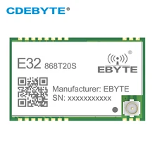 SX1276 LoRa 868MHz 100mW SMD беспроводной приемопередатчик CDEBYTE E32-868T20S 868 mhz ttl дальний IPEX передатчик и приемник