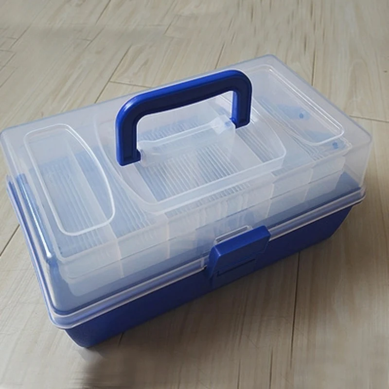 

Mult-layer Different Compartments Lures Bait Storage Case Lure Hooks Organizer Baits Container Fishing Tackle Box