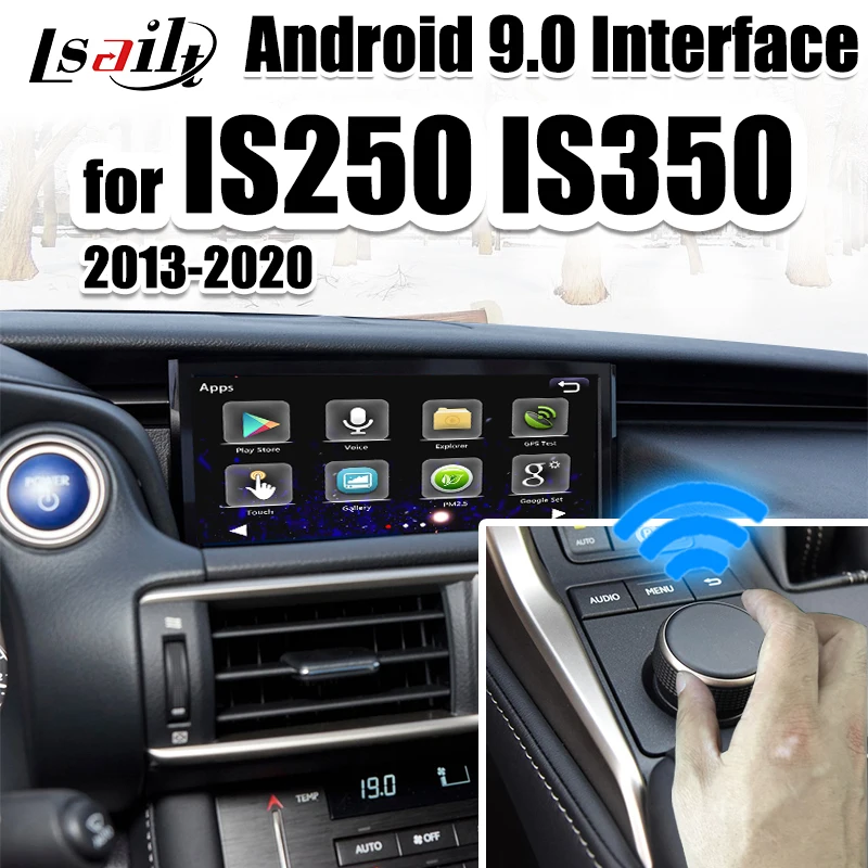 Видеоинтерфейс Lsailt 3G Android 9 0 GPS навигация для Lexus IS250 IS350.....2014 2020 supprot Carplay YouTube ES250