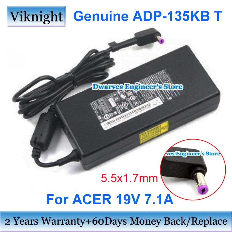 Original ADP135KB T 19V 7.1A 135W AC Adapter for ACER ASPIRE VX15 VX5