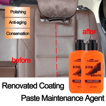 

120ml Car Leather Renovation Agent Multifunction Automotive Interior Auto & Leather Renovated Coating Paste Maintenance Agent
