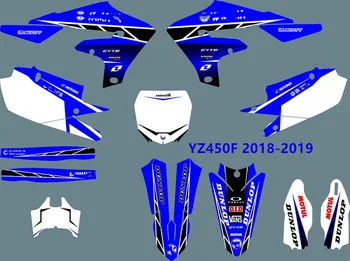 

For YZ 450F stickers decals Free customization Motocross full set of stickers for YAMAHA YZF450 YZ450F 2019 2018 450YZF 2018