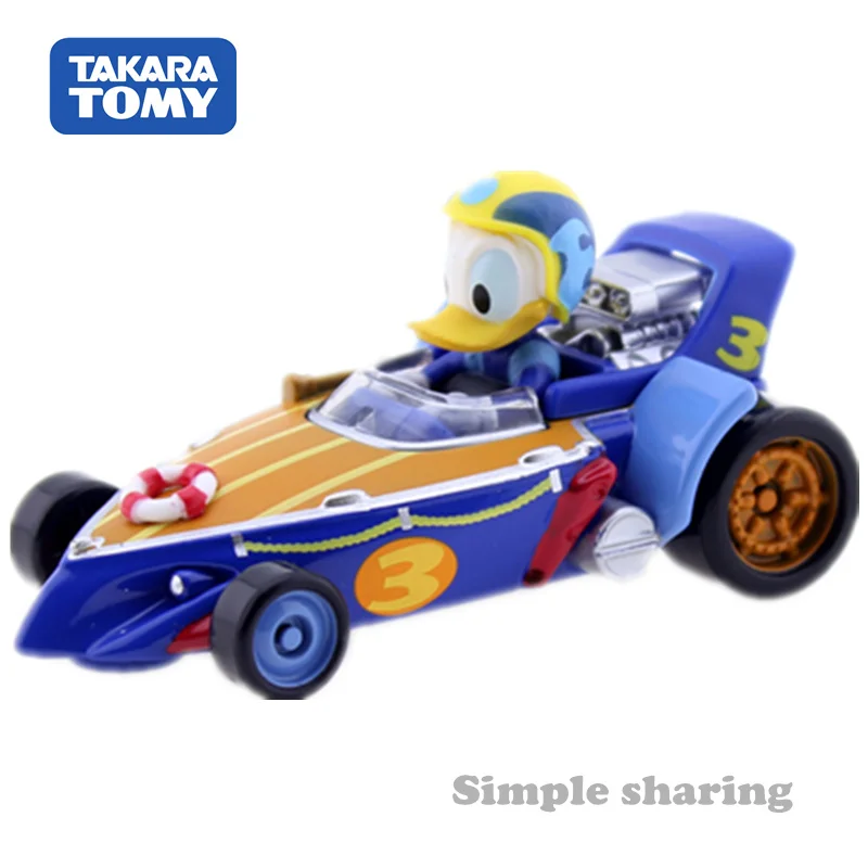 Takara Tomy Tomica Disney Микки Мышь и дорожных гонщиков MRR 2 Cruiser Дональд Дак Mini Roadster детские