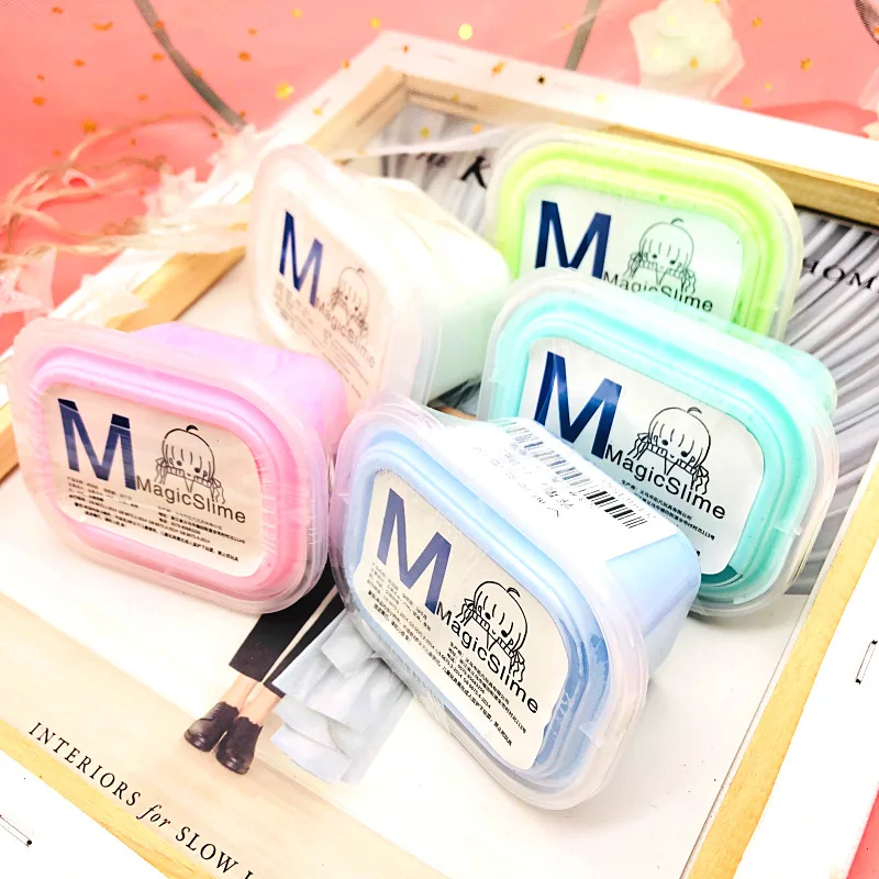 

New small square box fruit pie shrem net red decompression cotton mud 100ml Hong Kong shaped box