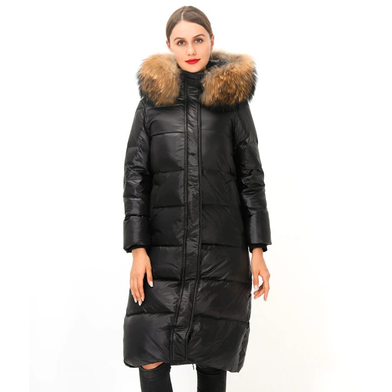 90% White Duck Down Jacket 2021 Women Winter Jacket Long Thick Coat For ...