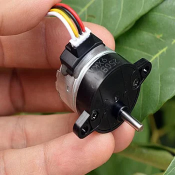 

Nidec 2-phase 4-wire 25MM Stepper Motor Strong Magnetic Metal Gear 1:12 D-shaft 15 Degree Micro Mini Gearbox Reducer Slow Speed