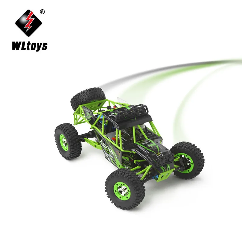 Высокое качество WLtoys 12428 2,4G 1/12 4WD гусеничный Радиоуправляемый автомобиль 1:12 Электрический четырехколесный привод альпинистский RC автомобиль с светодиодный свет RTR