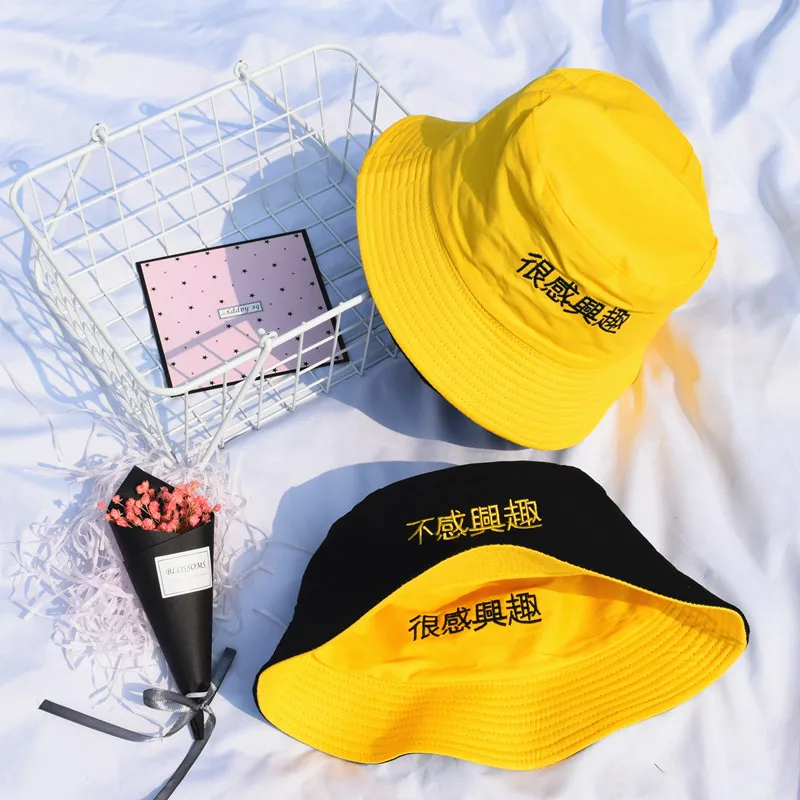 Женские шляпы с буквенным принтом в Корейском стиле Harajuku, Женская весенне-осенняя универсальная Двусторонняя шляпа для отдыха на каждый день - Цвет: 15