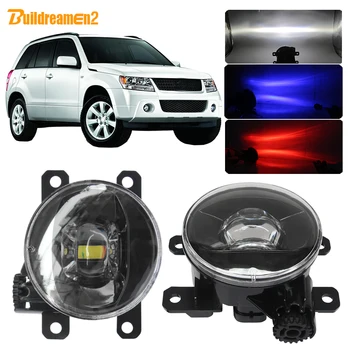 

Buildreamen2 For Suzuki Grand Vitara 2 / II JT 2005-2015 Car 4000LM LED Lens Fog Light With Devil Eye Daytime Running Light 12V