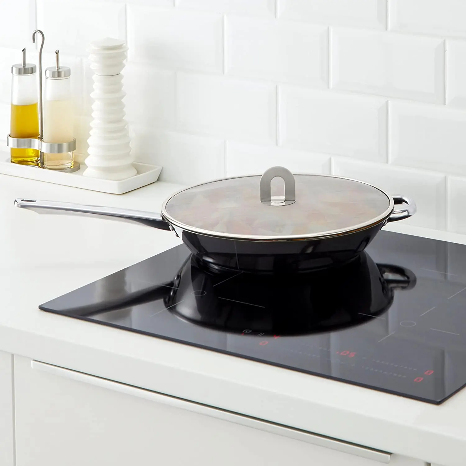Fine Mesh Stainless Steel Cover Lid Oil Proofing Frying Pan Splatter Screen Spill Proof Oil Guard Cooking Tools