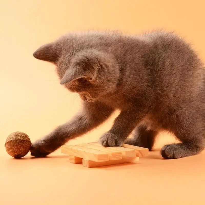 3 шт. игрушка для кошек шарик из натуральной кошачьей мяты угощения для кошек с ментоловым ароматом мяч игрушки
