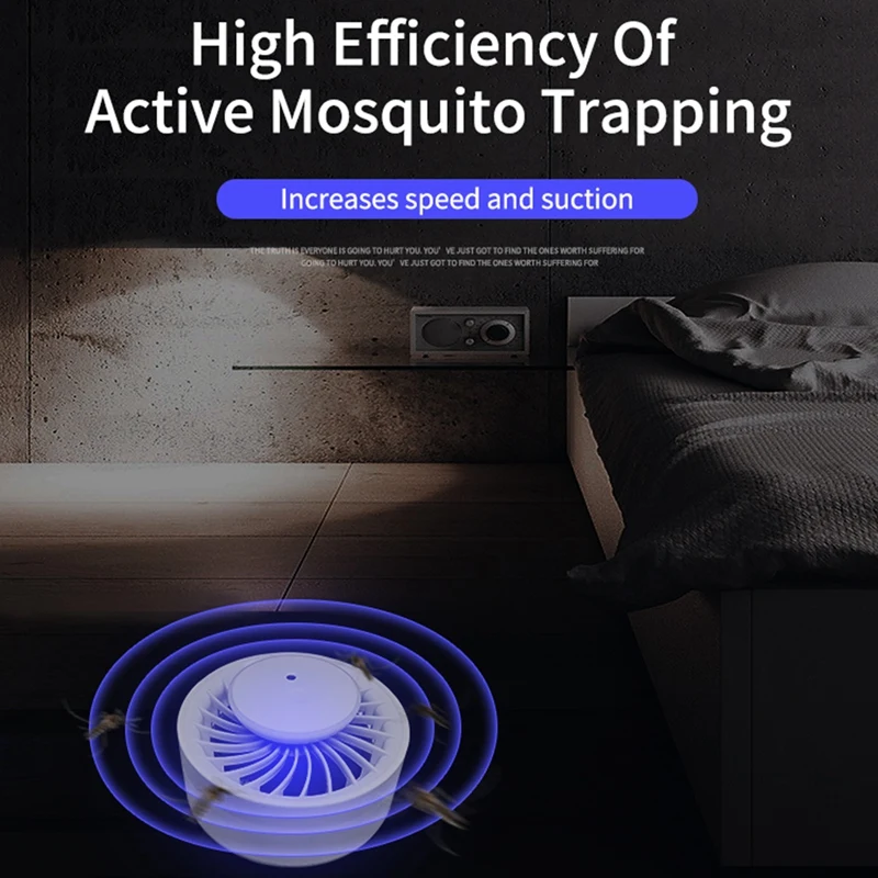 Mosquito Killer Trap Intelligent Control Fruit Fly Trap, Indoor Killer, Sticky Glue Trap with UV Light, USB Powered