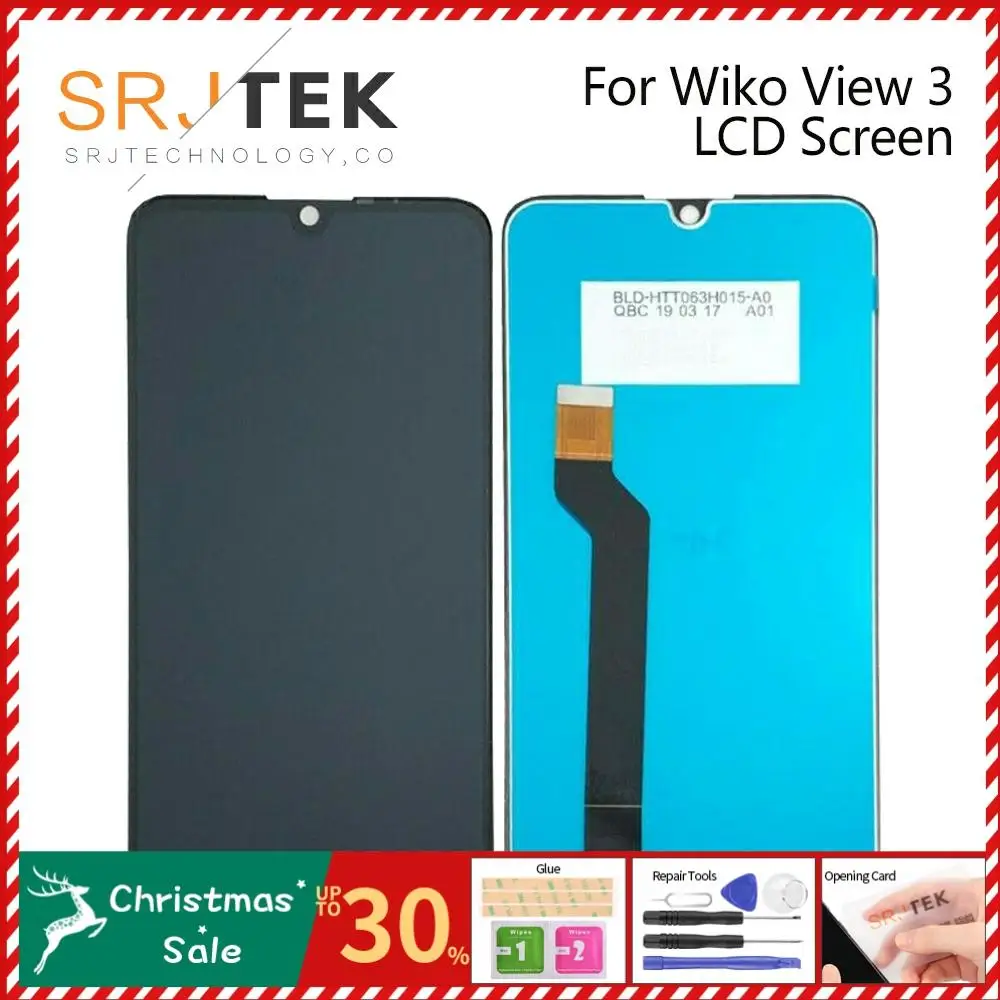 Tested 6.26'' For Wiko View 3 LCD Display Touch Screen Digitizer Assembly For Wiko View 3 LCD Screen Sensor Replacement Parts