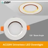 [DBF]Ultra Thin Round 2-in-1 SMD 2835 LED Recessed Downlight 3W 5W 7W 9W 12W Aluminum AC220V Driverless LED Ceiling Panel Light ► Photo 1/6