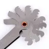 60 Degree Stainless Steel Thread Measuring Gage Dual Head Metric Blade Screw Thread Pitch Gauge for Measuring Tool ► Photo 3/6