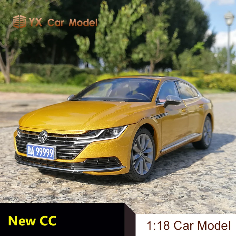 1:18 Diecast Model for Volkswagen VW All New CC Arteon 2018 Gold Alloy Toy Car Miniature Collection Gifts Passat Magotan | Игрушки и