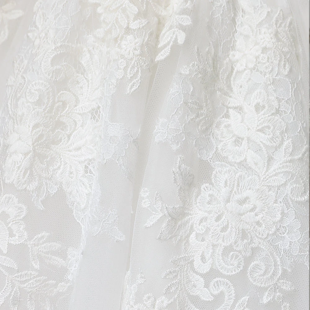 Abito da Sposa/свадебное платье трапециевидной формы с длинными рукавами, большие размеры, роскошное брейдсюркен с аппликацией, фатиновое платье принцессы de Mariage