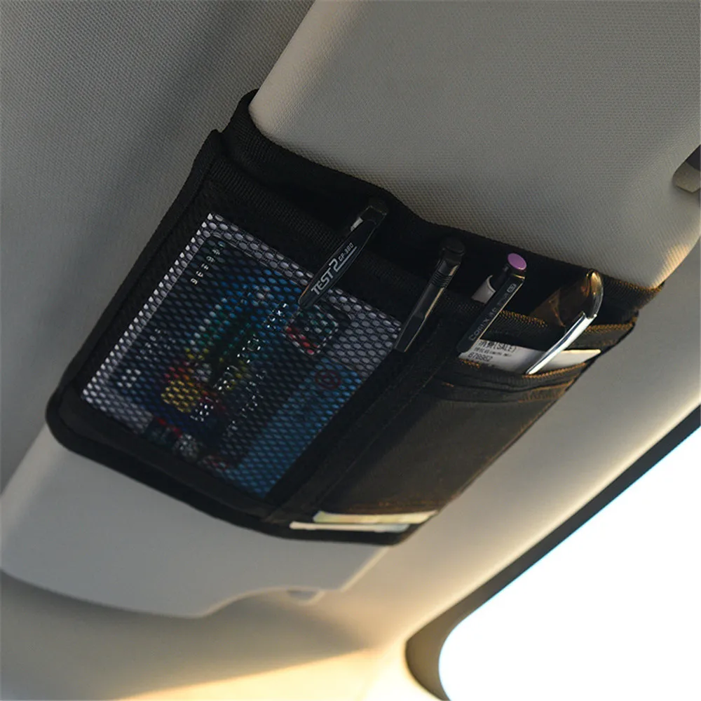 

Universal Car Auto Visor Organizer Holder Case for Card Glasses Car Accessories Car-Styling For Ford Focus Ford Escort VW Golf