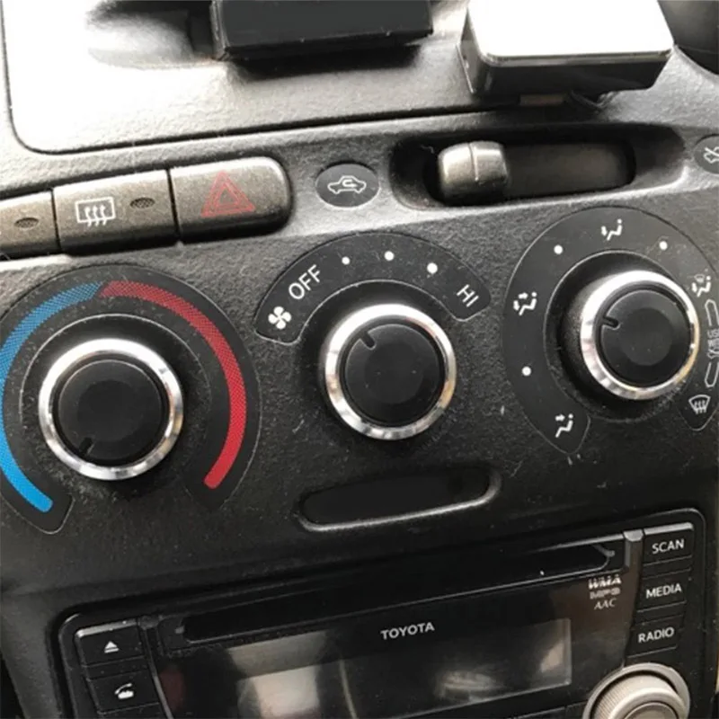 3 Pcs Car Switch Knob Heater Climate Control Air Conditioning A/C Buttons Cover for Wilo