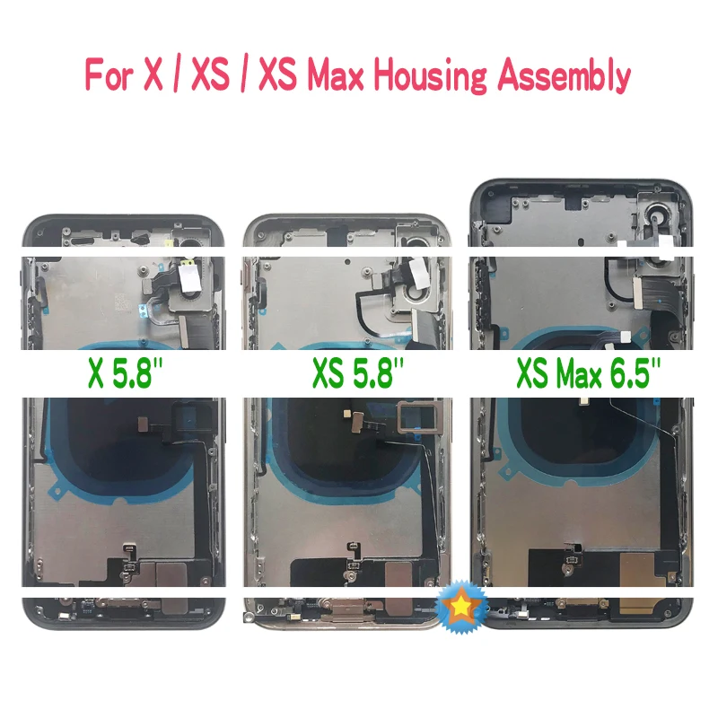 Для iphone 8 Plus 8G X XR XS MAX 11 Pro задняя крышка аккумулятора средняя рамка Шасси Полный