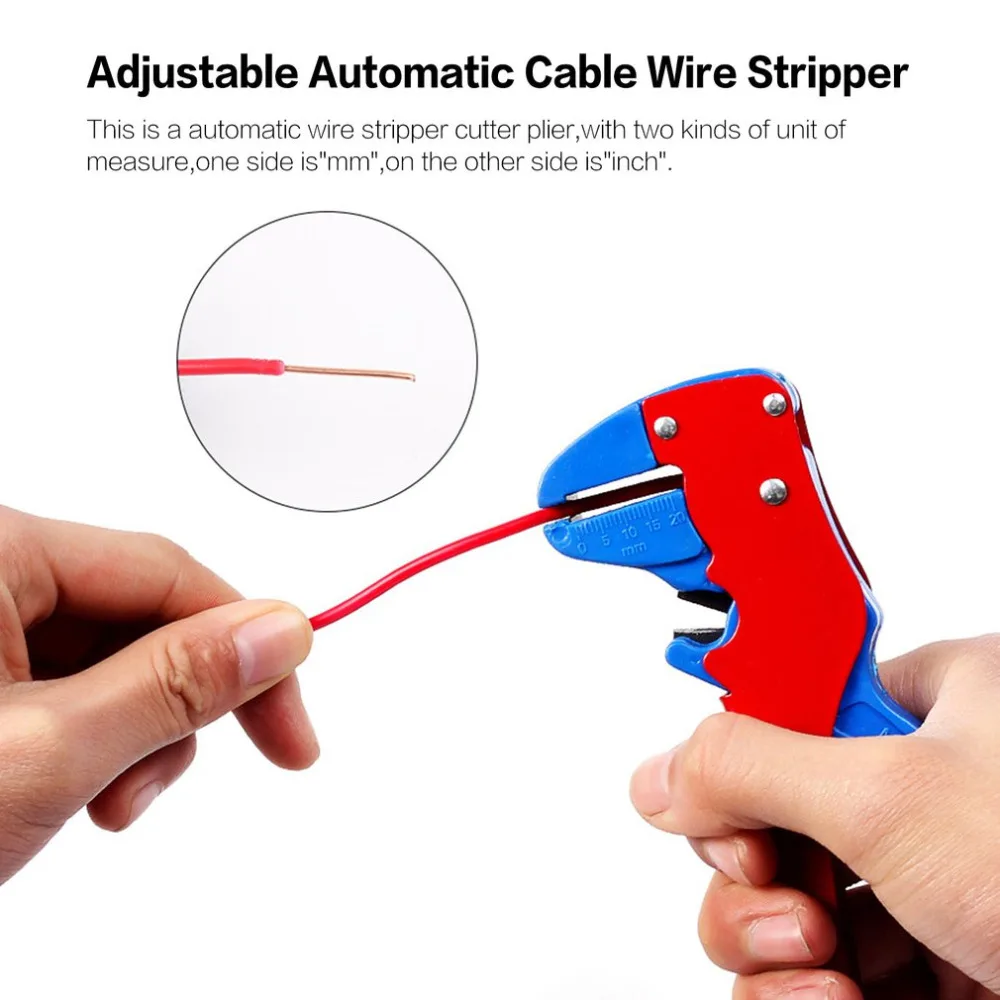 0.2-6 Square MM Adjustable Automatic Cable Wire Stripper With Cutter Duckbill Bend Nose Bolt Clippers Stripping Tool | Инструменты