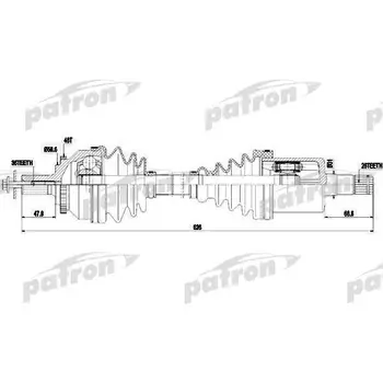 

Axle shaft front left 36x525x26 ABS: 48T VOLVO: s60 2.0 T/2.3 T5/2.4/2.4 D5/2.4/2.4 T AWD/ 2.4 T5 2.5 PATRON PDS0420