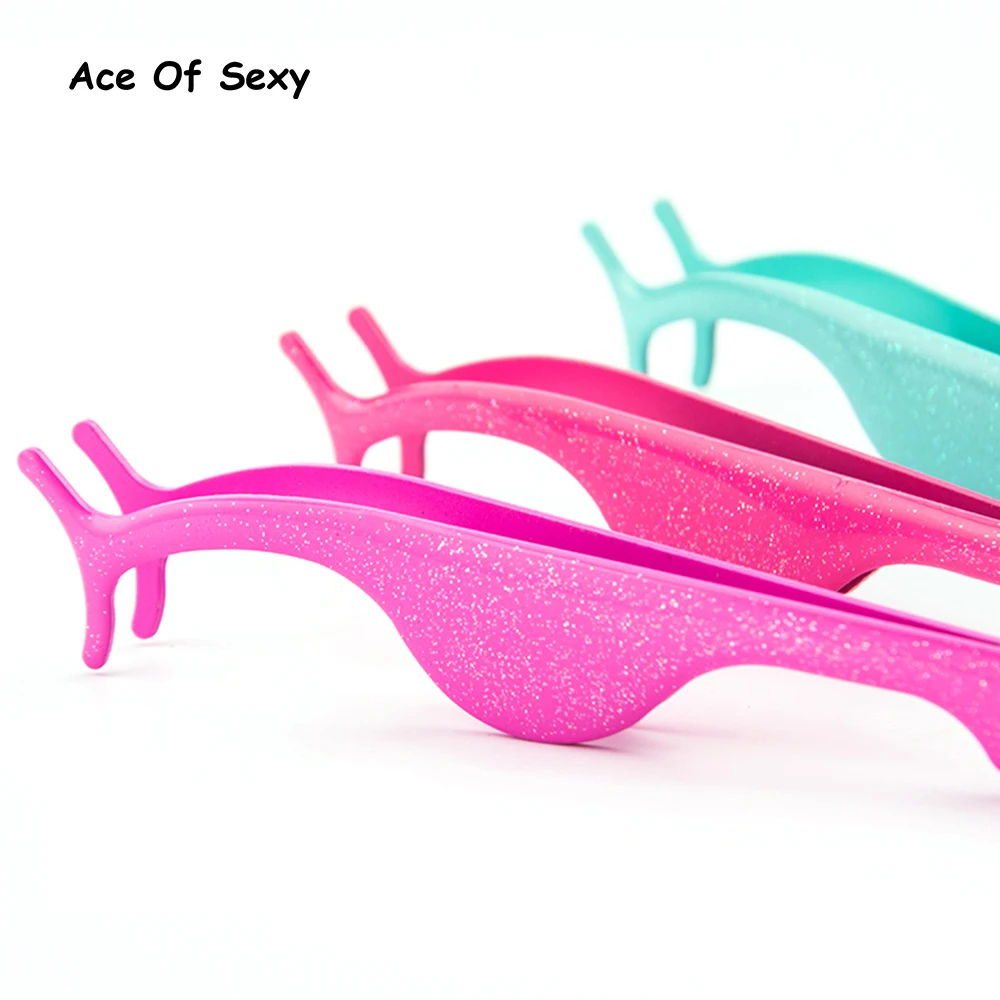 

1pc False Eyelash Tweezers Fake Eye Lash Applicator Eyelash Extension Curler Nipper Auxiliary Clip Clamp Makeup Forceps Tools